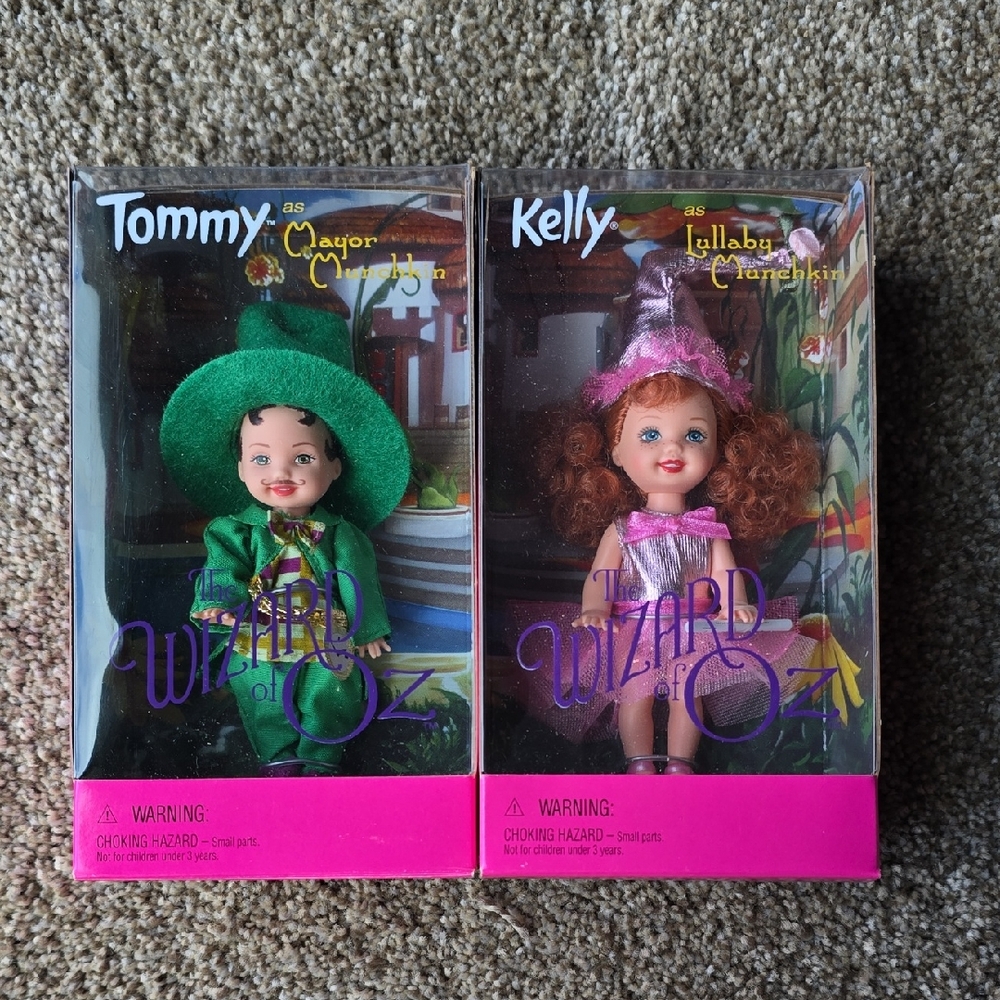 Wizard of Oz Tommy and Kelly Dolls Set Of 2